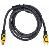 Кабель HDMI - HDMI, 1.8м, Buro HDMI 19M-19M BRAID