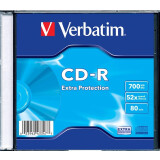 Диск CD-R Verbatim 700Mb 52x Extra Protection Slim Case (1 шт.) (43347)