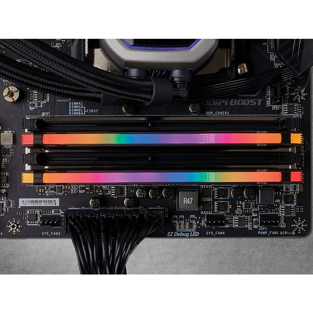 Оперативная память 16Gb DDR4 3200MHz Corsair Vengeance RGB PRO (CMW16GX4M2C3200C16) (2x8Gb KIT) - фото 5