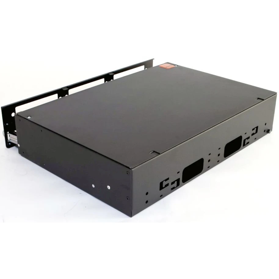 Оптический бокс Hyperline FO-19V-2U-6xSLT-W130H30-48UN-BK - фото 2