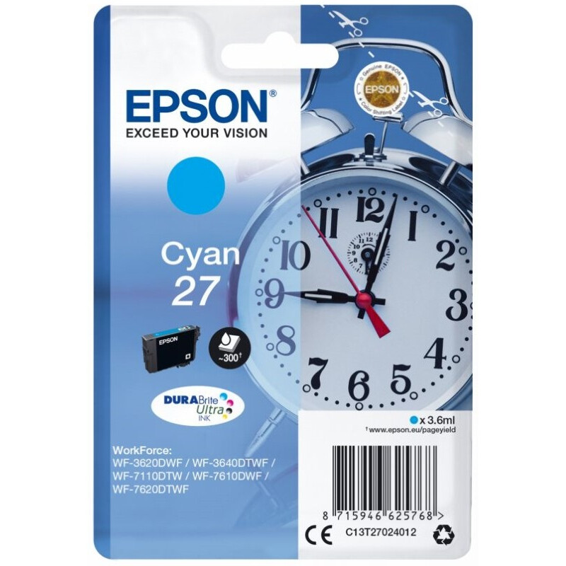 Картридж Epson C13T27024020 Cyan - C13T27024020/C13T27024022