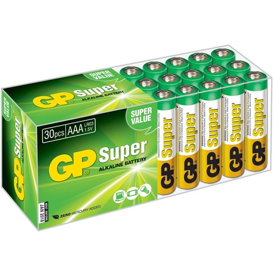 Батарейка GP 24A Super Alkaline (AAA, 30 шт.) - 24A-B30