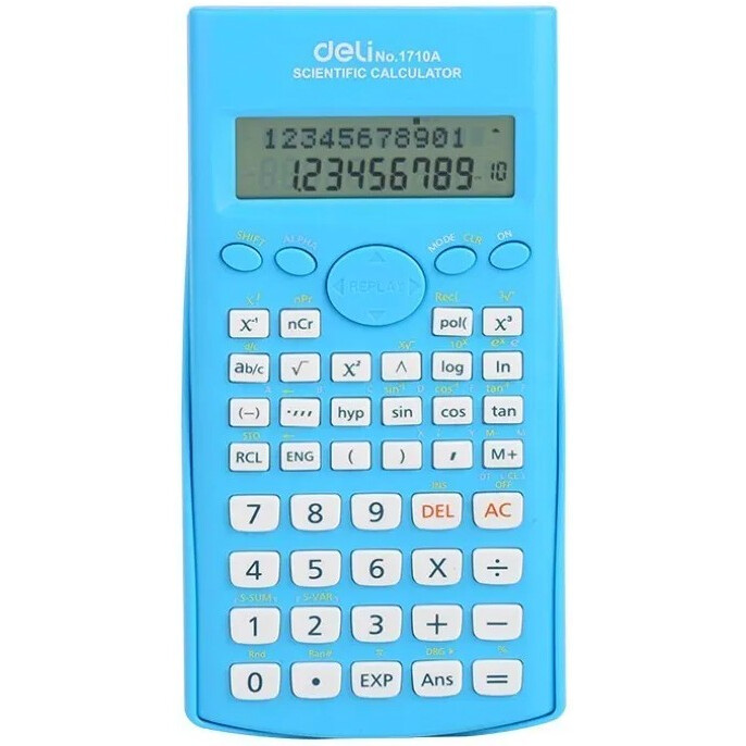 Калькулятор Deli E1710A Blue