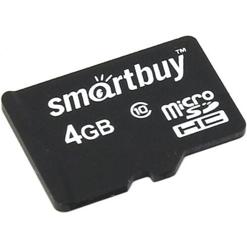 Карта памяти 4GB MicroSD SmartBuy (SB4GBSDCL10-00)