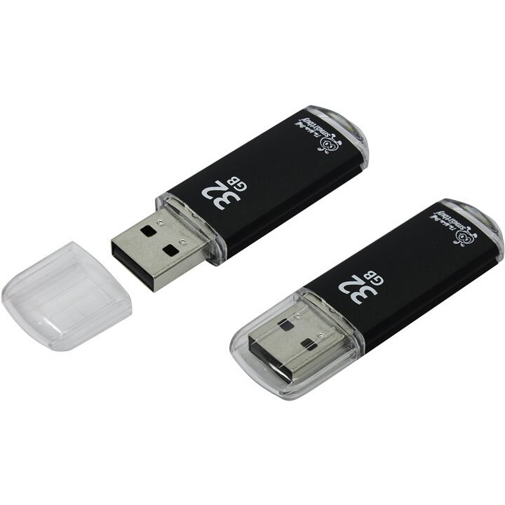 USB Flash накопитель 32GB SmartBuy V-Cut Black (SB32GBVC-K)