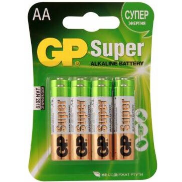 Батарейка GP 15A Super Alkaline (AA, 8 шт.)