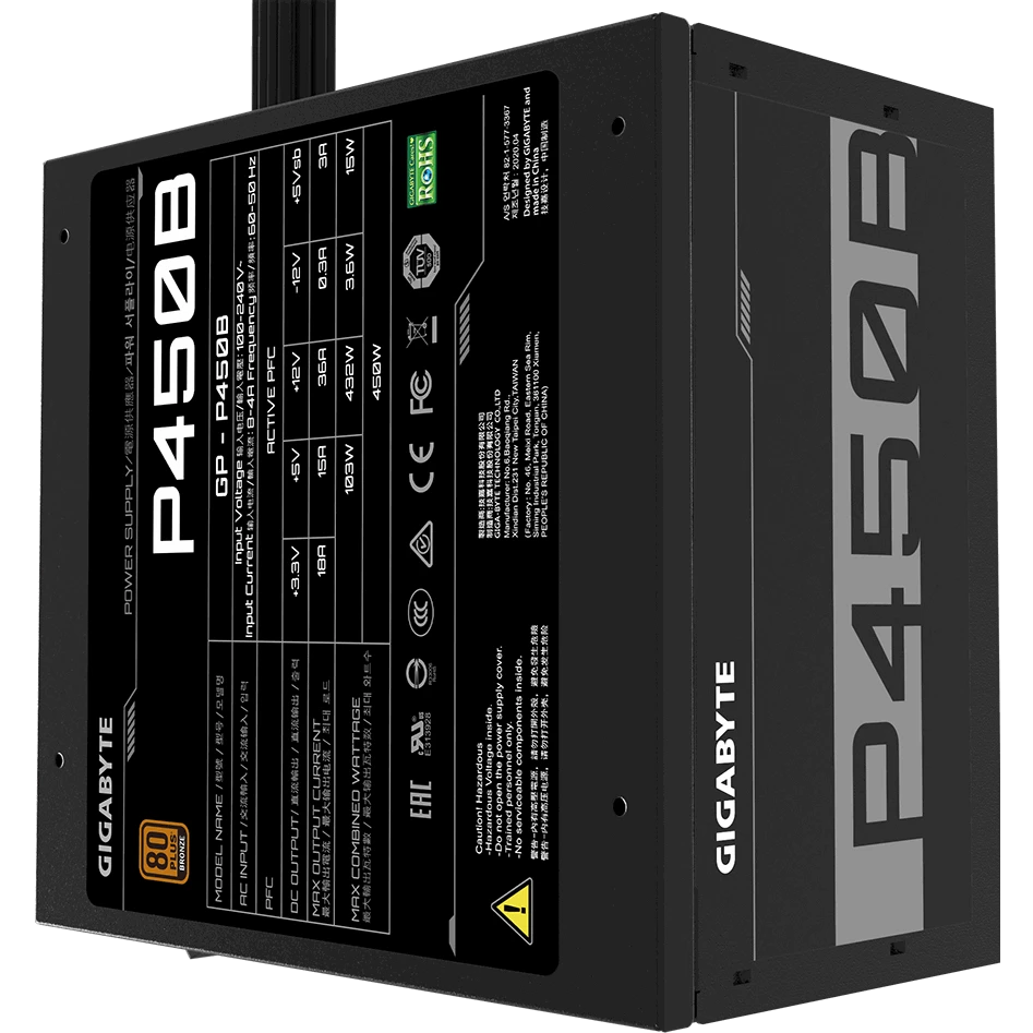 Блок питания 450W Gigabyte GP-P450B - фото 2