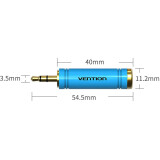 Переходник 3.5 Jack (M) - 6.3 Jack (F), Vention VAB-S04-L