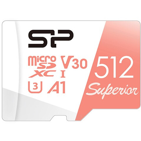 Карта памяти 512Gb MicroSD Silicon Power Superior (SP512GBSTXDV3V20)