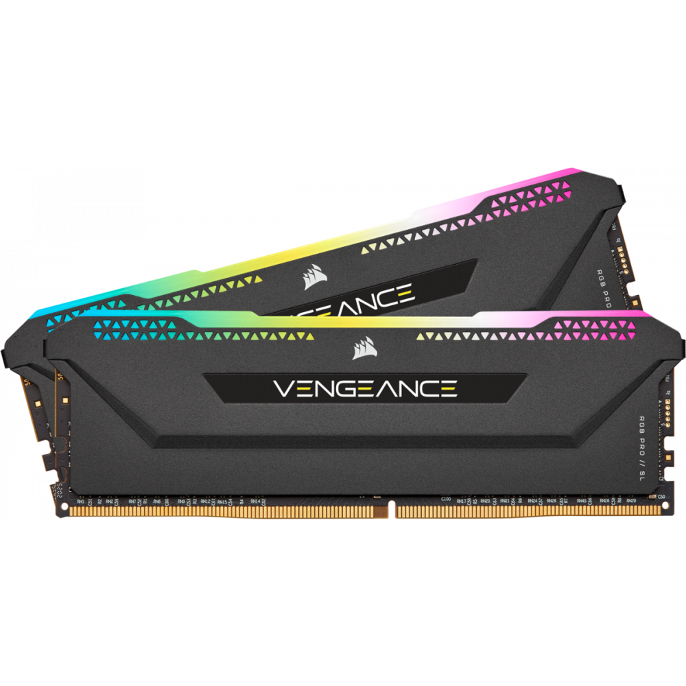 Оперативная память 32Gb DDR4 3200MHz Corsair Vengeance RGB Pro SL (CMH32GX4M2E3200C16) (2x16Gb KIT)