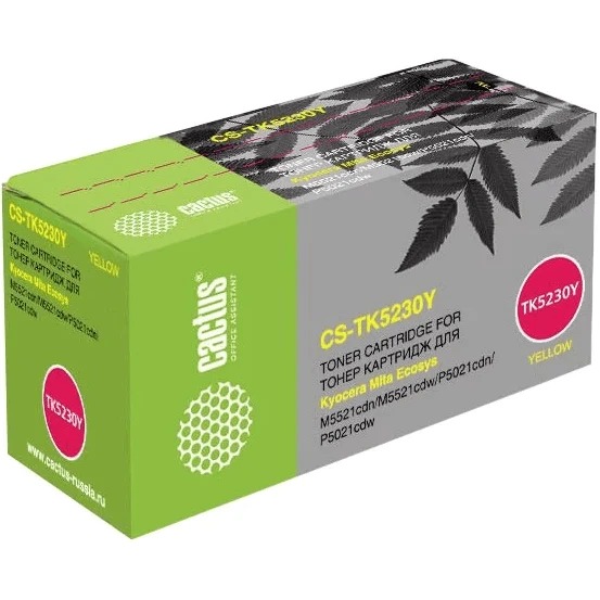 Картридж Cactus CS-TK5230Y Yellow