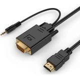 Кабель HDMI (M) - VGA (M), 5м, Gembird A-HDMI-VGA-03-5M