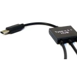 Переходник USB Type C - 2x USB/microUSB, 0.1м, KS-IS KS-319