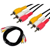 Кабель 3x RCA (M) - 3x RCA (M), 2м, 5bites AC3R-020M