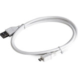 Кабель USB A (M) - microUSB B (M), 1м, Gembird CCP-mUSB2-AMBM-W-1M