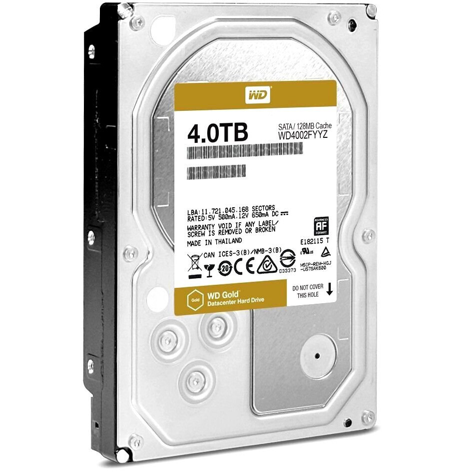 Жёсткий диск 4Tb SATA-III WD Gold (WD4002FYYZ)