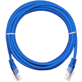 Патч-корд NETLAN EC-PC4UD55B-BC-PVC-100-BL-5, 10м, 5 шт.