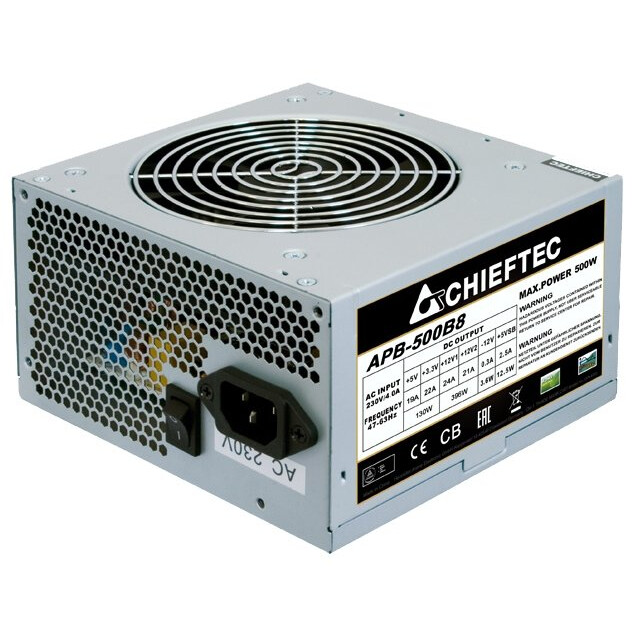 Блок питания 500W Chieftec Value (APB-500B8) OEM