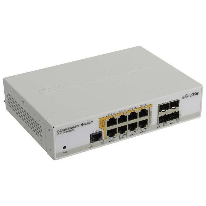Коммутатор (свитч) MikroTik CRS112-8P-4S-IN - фото 3