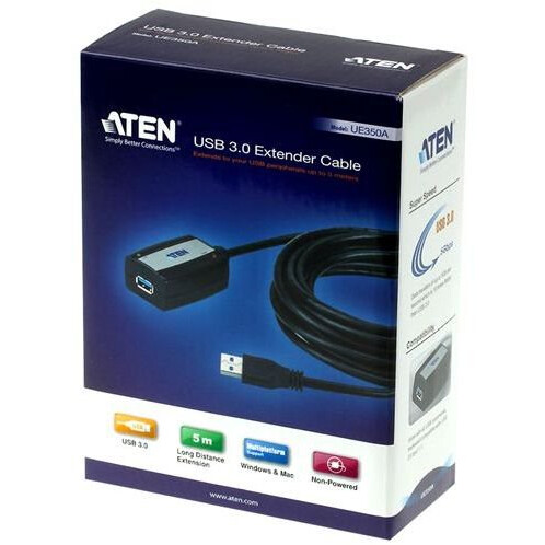 Кабель удлинительный USB A (M) - USB A (F), 5м, ATEN UE350A - фото 4