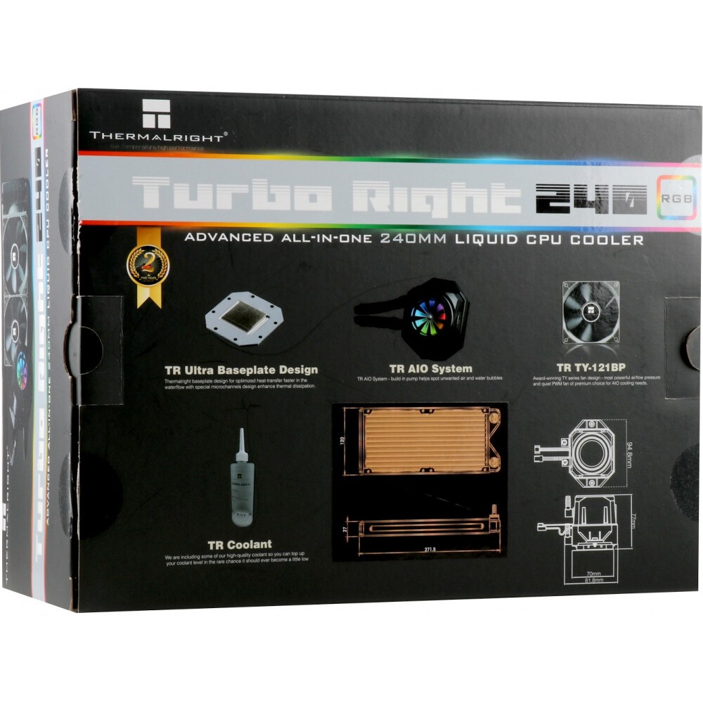 Система жидкостного охлаждения Thermalright Turbo Right 240 C - TURBO-RIGHT-240-C - фото 9