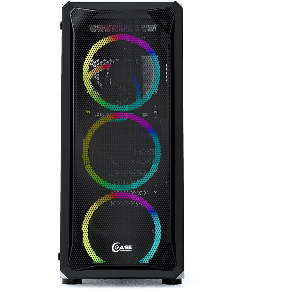 Корпус Powercase Mistral Z4 Mesh RGB Black - CMIZB-R4 - фото 2