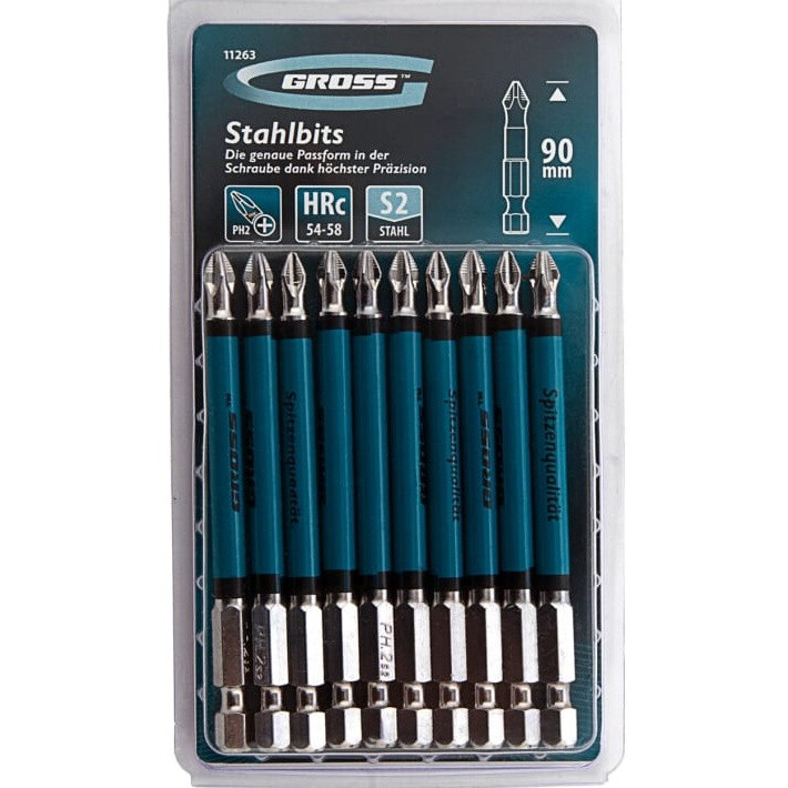 Набор бит GROSS 11263, 10 шт. - фото 2