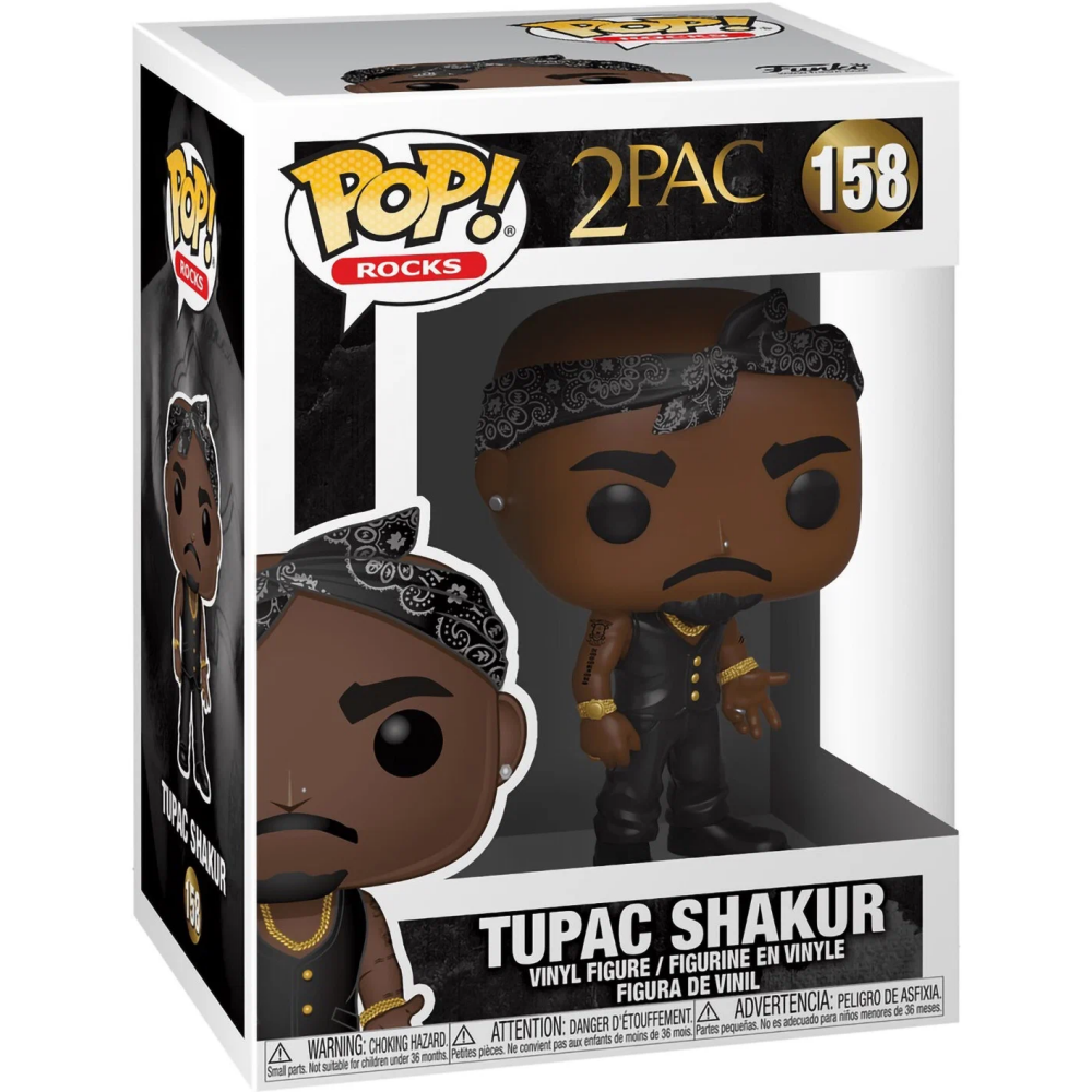 Фигурка Funko POP! Rocks 2PAC Tupac Vest with Bandana - 45432 - фото 2