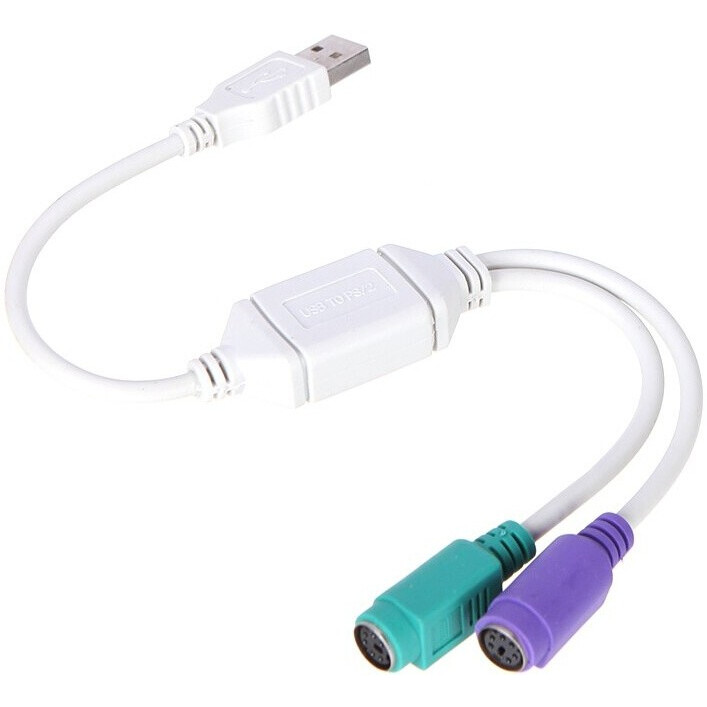 Переходник USB - 2x PS/2, Delux KDUSB_PS2