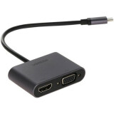 Переходник USB Type-C - HDMI/VGA/USB/USB Type-C, UGREEN CM162 (50505)