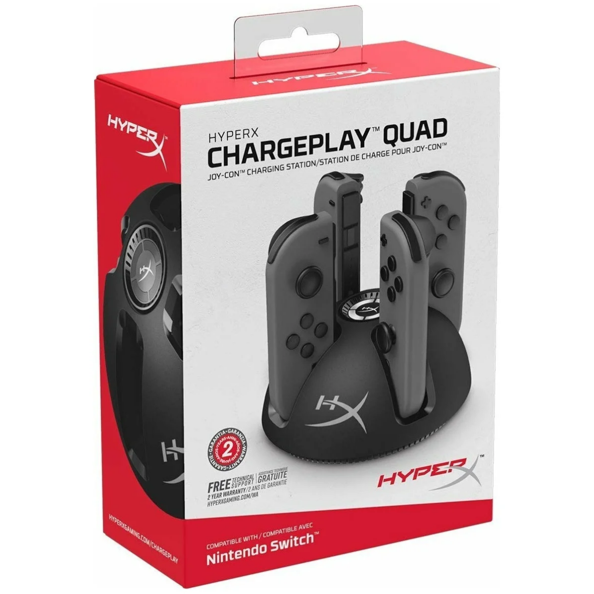 Зарядная станция HyperX HX-CPQD-U для контроллеров Nintendo Switch - фото 4