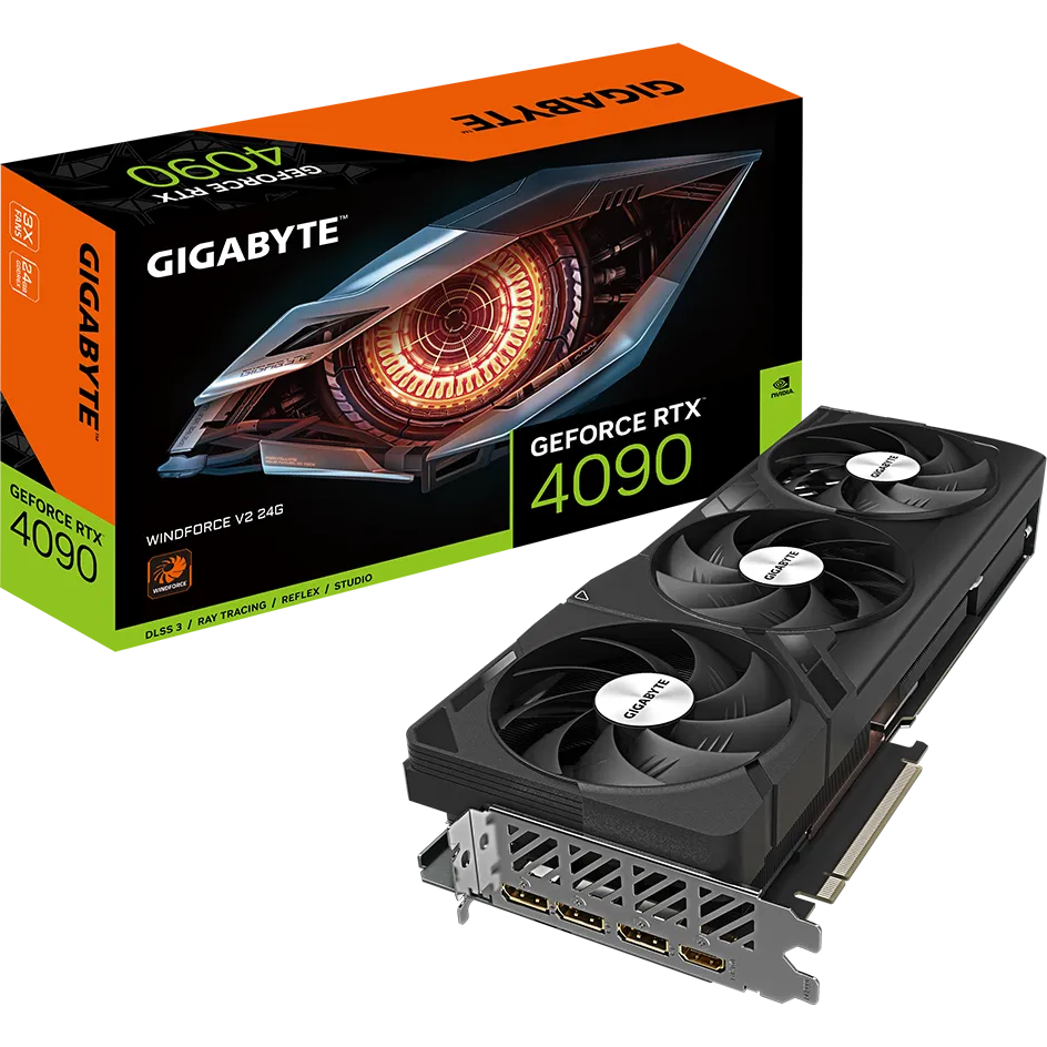 Видеокарта NVIDIA GeForce RTX 4090 Gigabyte 24Gb (GV-N4090WF3V2-24GD) - фото 6