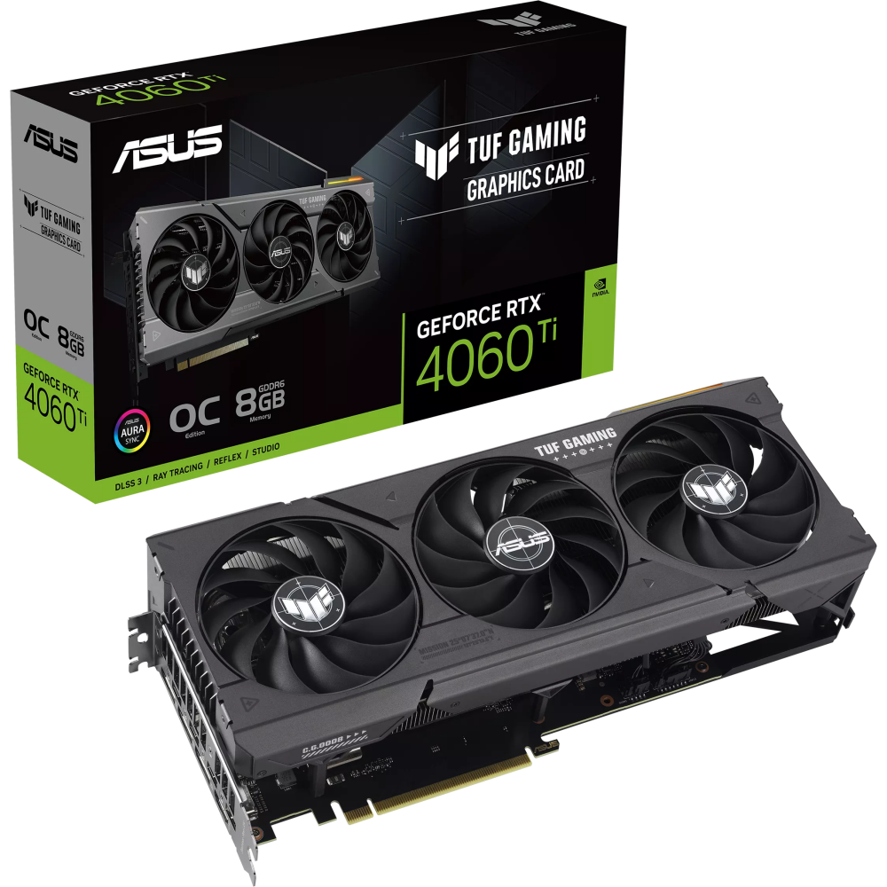 Видеокарта NVIDIA GeForce RTX 4060 Ti ASUS 8Gb (TUF-RTX4060TI-O8G-GAMING) - фото 7