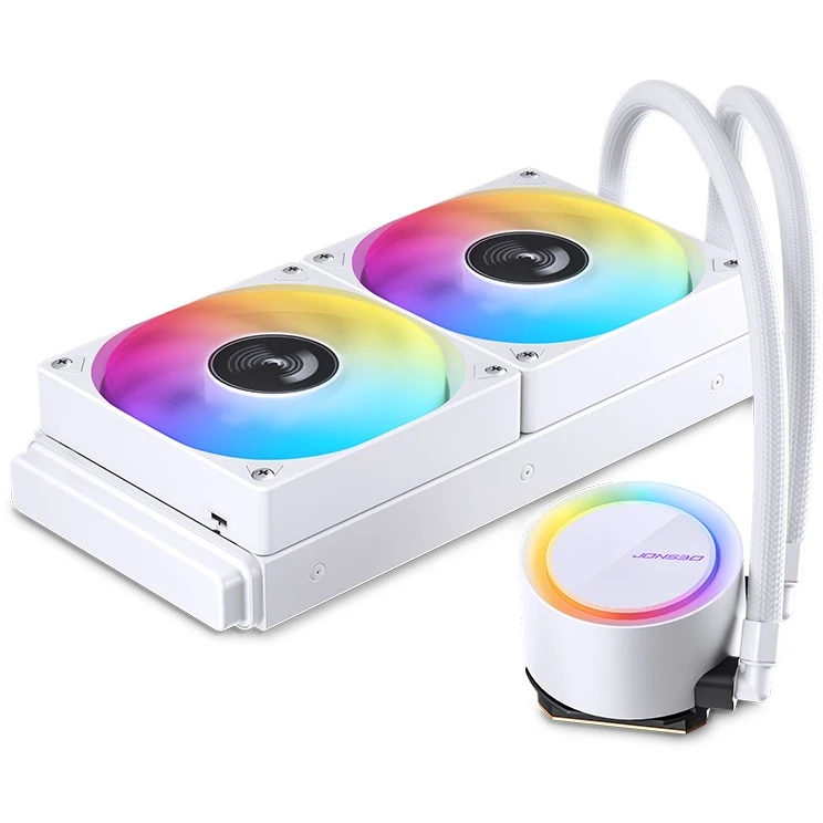 Система жидкостного охлаждения Jonsbo TG-240 ARGB White - фото 2