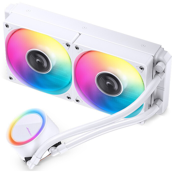 Система жидкостного охлаждения Jonsbo TG-240 ARGB White - фото 5