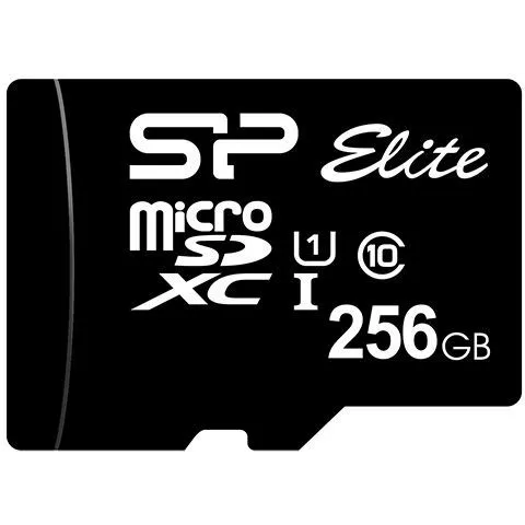 Карта памяти 256Gb MicroSD Silicon Power Elite (SP256GBSTXBV1V20)