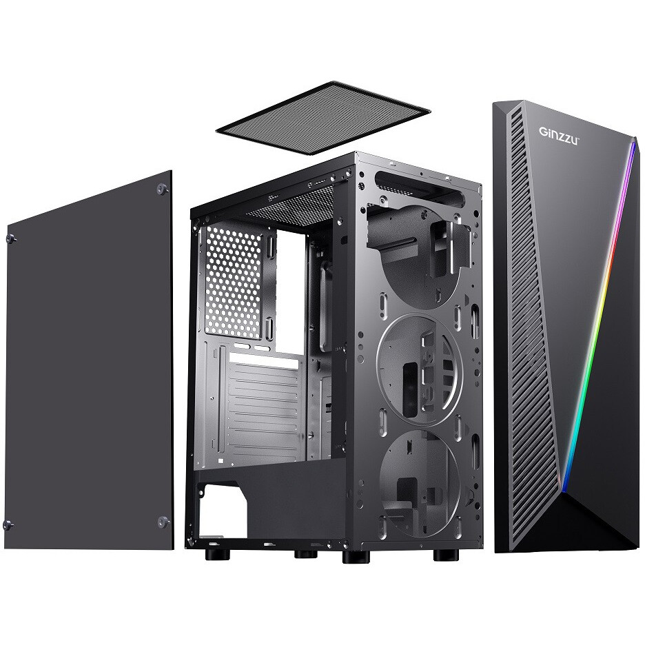 Корпус Ginzzu SL150 Black - фото 7