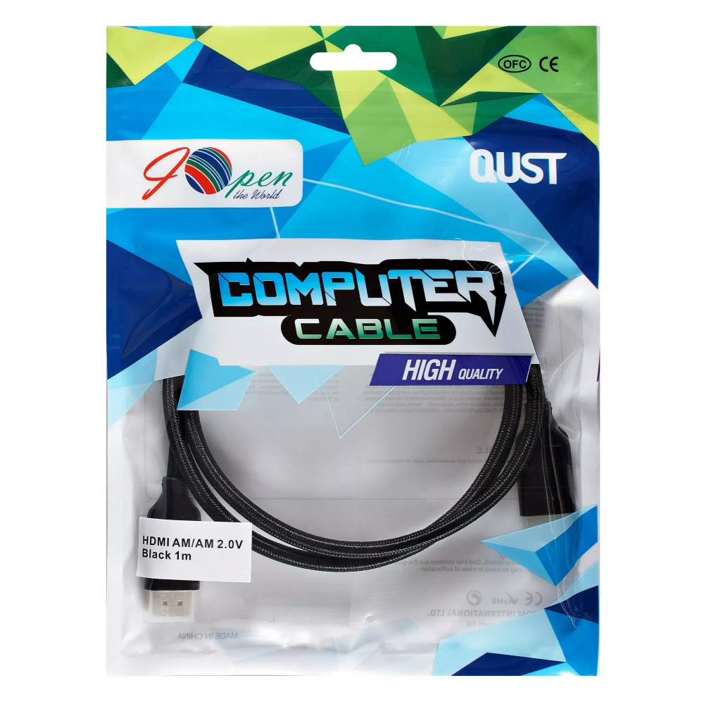 Кабель HDMI - HDMI, 1м, iOpen ACG520BM-1.0 - фото 6