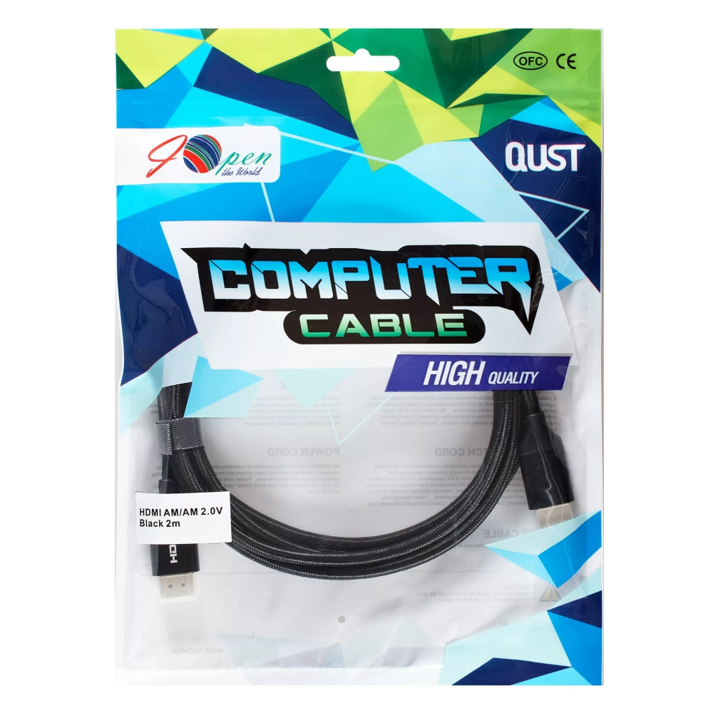 Кабель HDMI - HDMI, 2м, iOpen ACG520BM-2.0 - фото 6