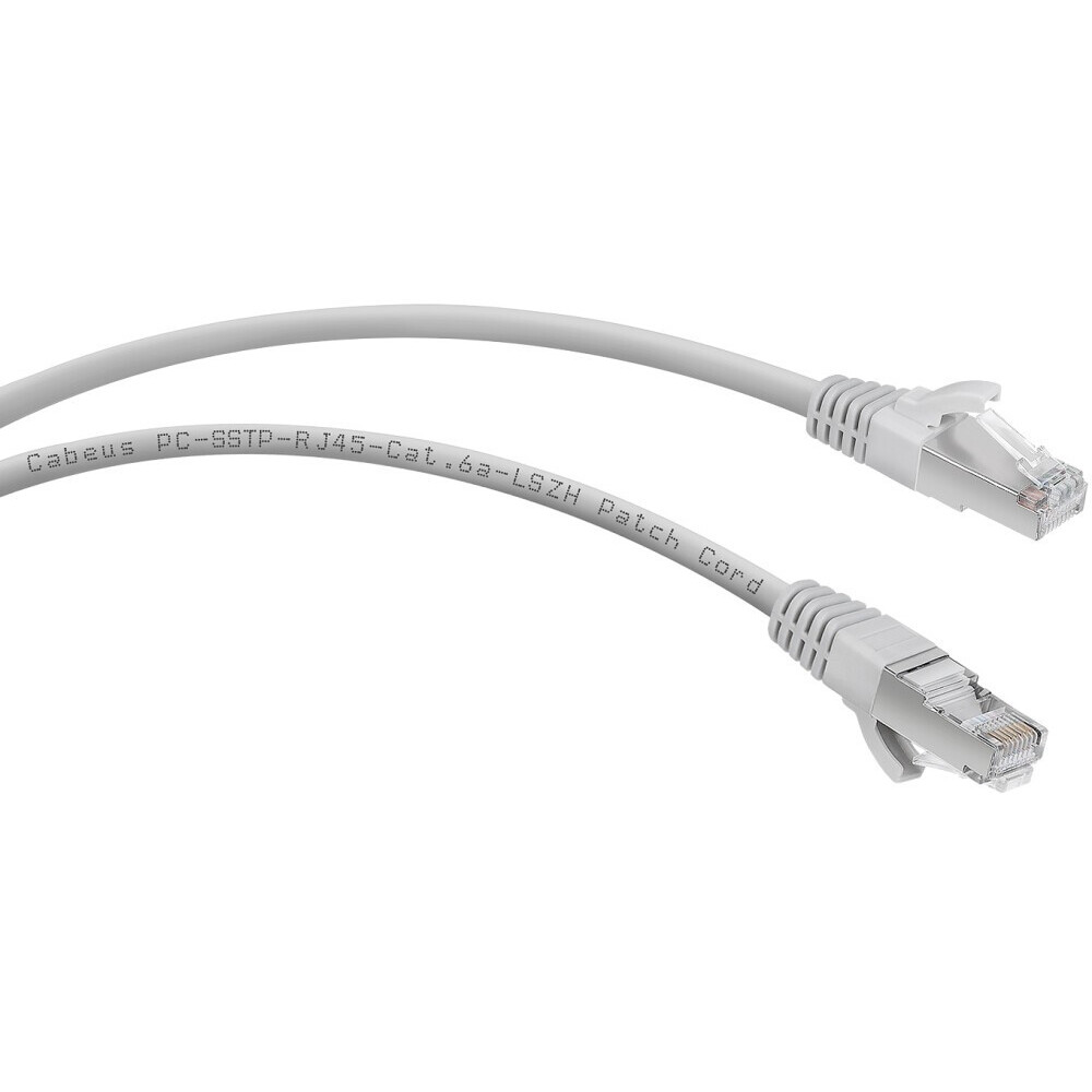 Патч-корд Cabeus PC-SSTP-RJ45-Cat.6a-10m-LSZH, 10м