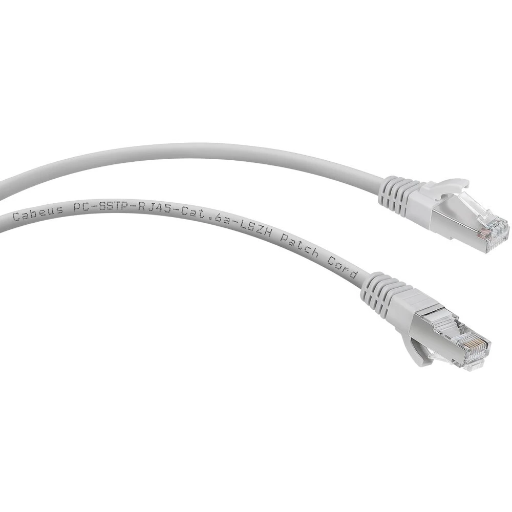 Патч-корд Cabeus PC-SSTP-RJ45-Cat.6a-10m-LSZH, 10м