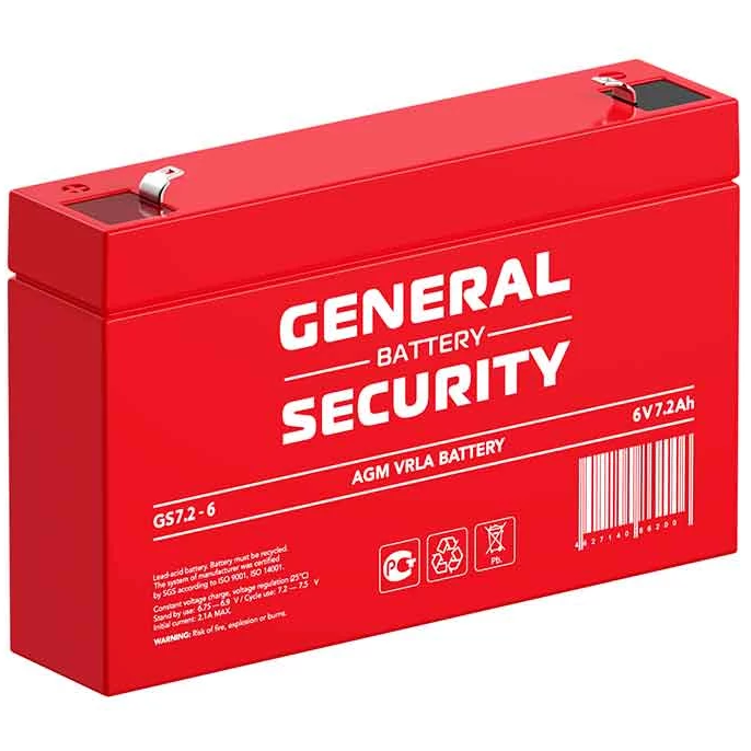 Аккумуляторная батарея General Security GS7.2-6