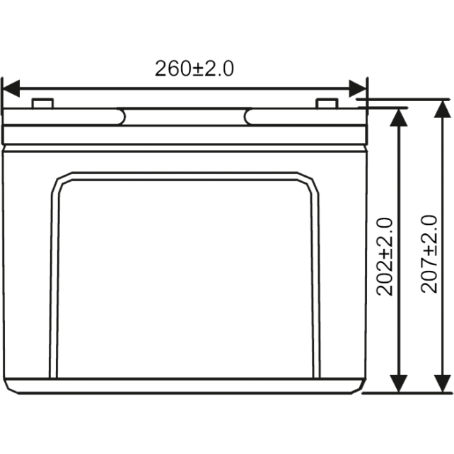 Аккумуляторная батарея WBR GPL12800 - фото 2