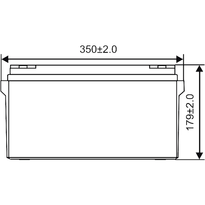 Аккумуляторная батарея WBR GPL12650 - фото 2