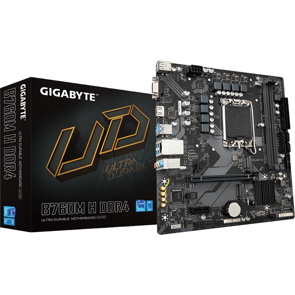 Материнская плата Gigabyte B760M H DDR4 - фото 4