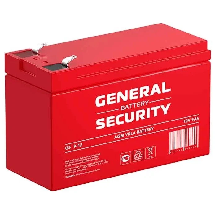 Аккумуляторная батарея General Security GS9-12
