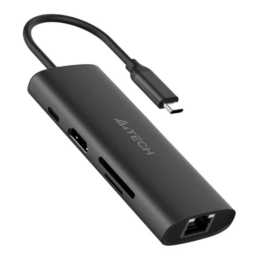 USB-концентратор A4Tech DST-80C Grey - фото 2