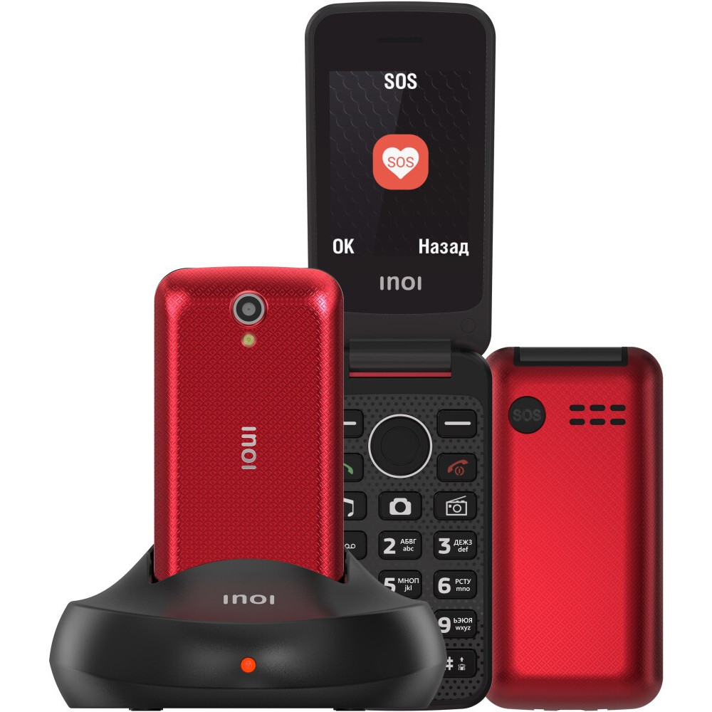 Телефон INOI 247B Red - фото 2