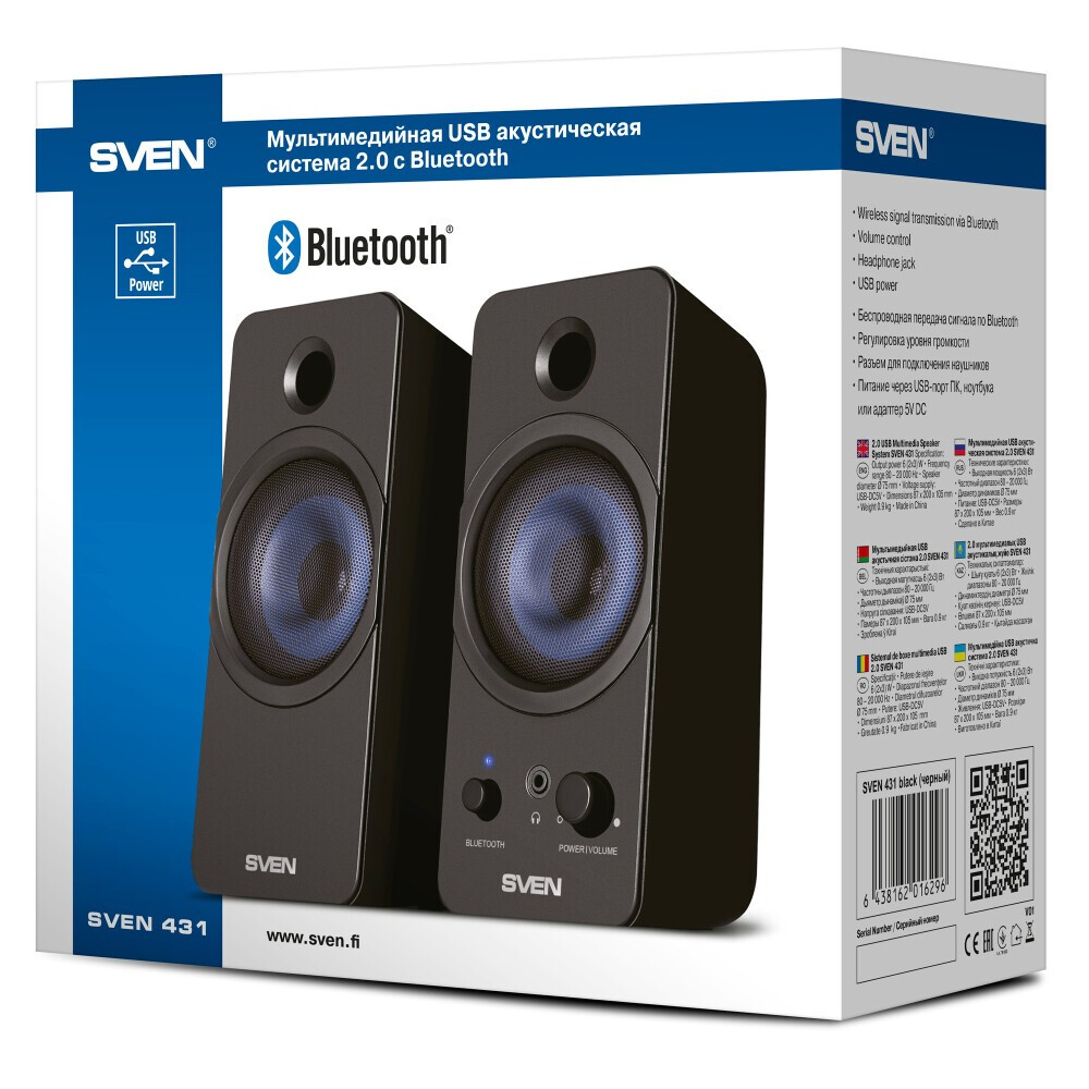 Колонки Sven 431 Black - SV-016296 - фото 5