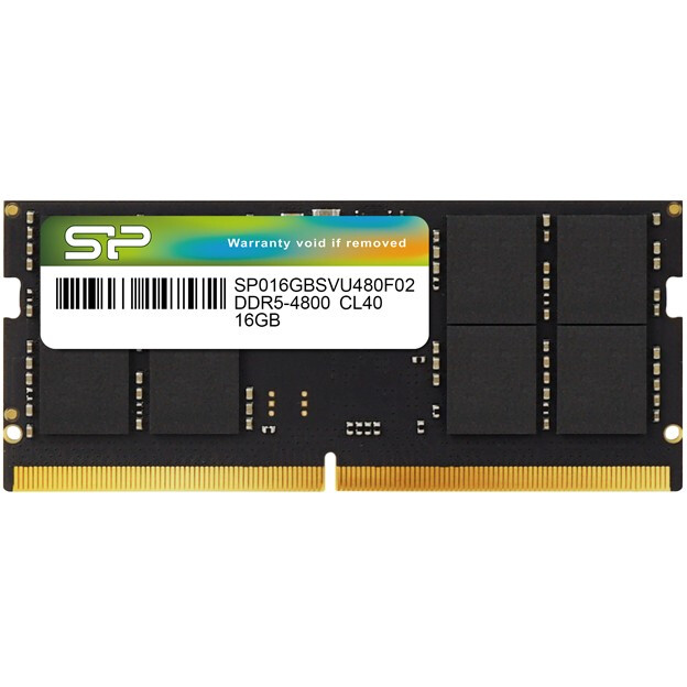 Оперативная память 16Gb DDR5 4800MHz Silicon Power SO-DIMM (SP016GBSVU480F02)